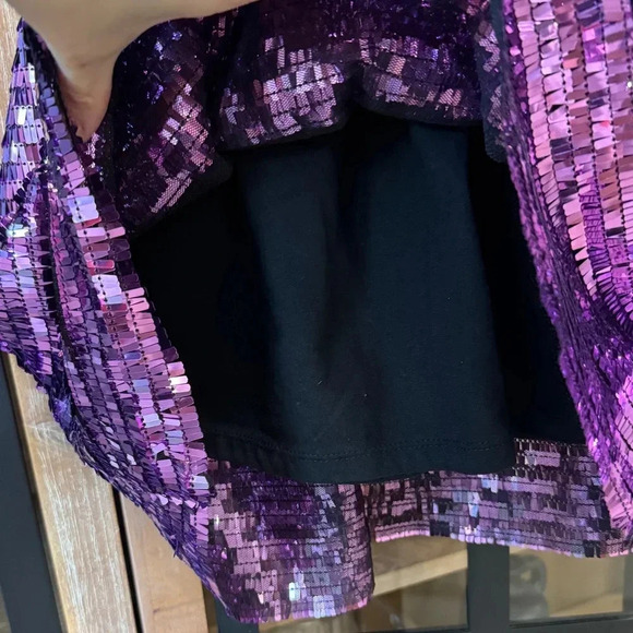 Zara Kids girls sequin mini skirt elastic eras tour taylor swift costume dance - Picture 2 of 4